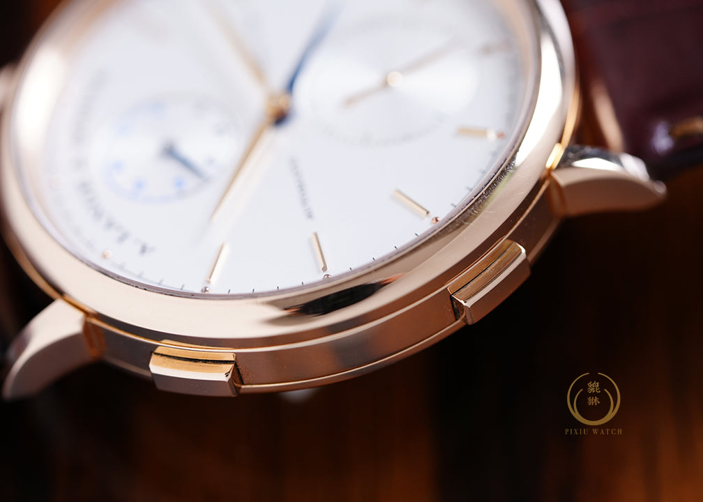 A. Lange Saxonia Dual Time Pink Gold