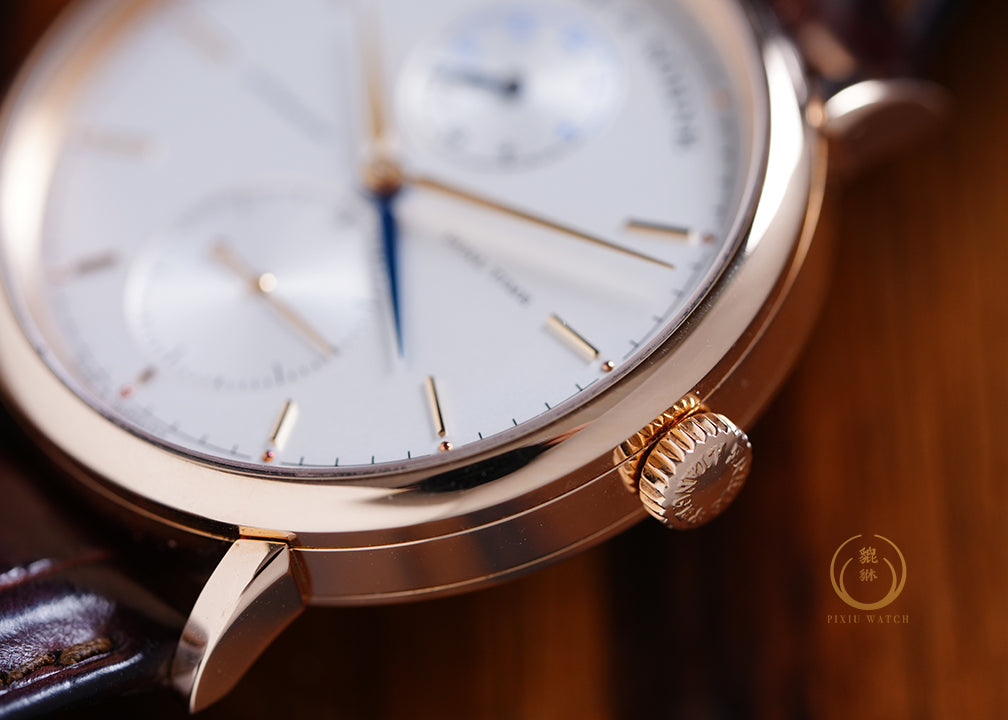 A. Lange Saxonia Dual Time Pink Gold