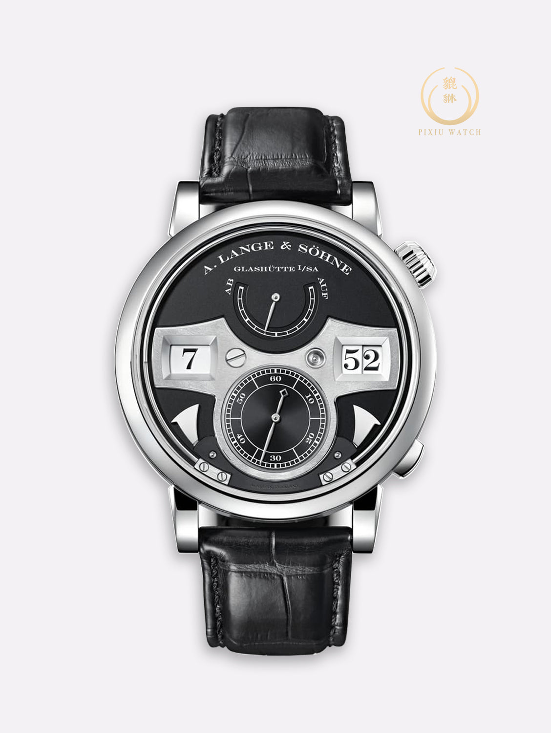 A. Lange Zeitwerk Striking Time White Gold