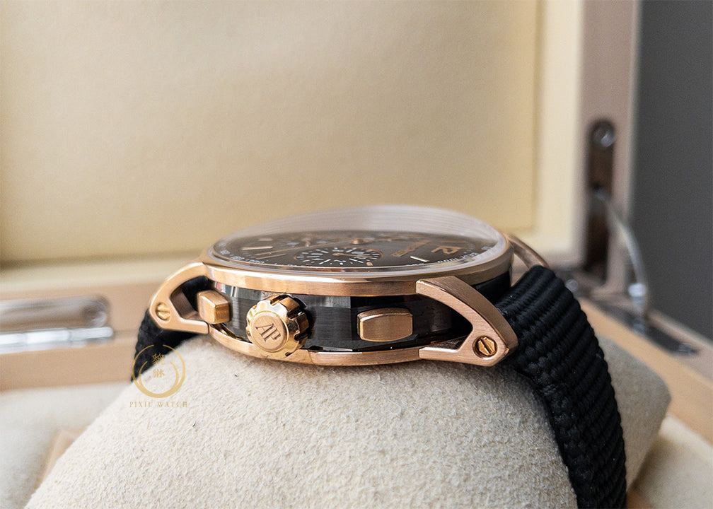 AP CODE 11.59 Pink Gold Black Ceramic