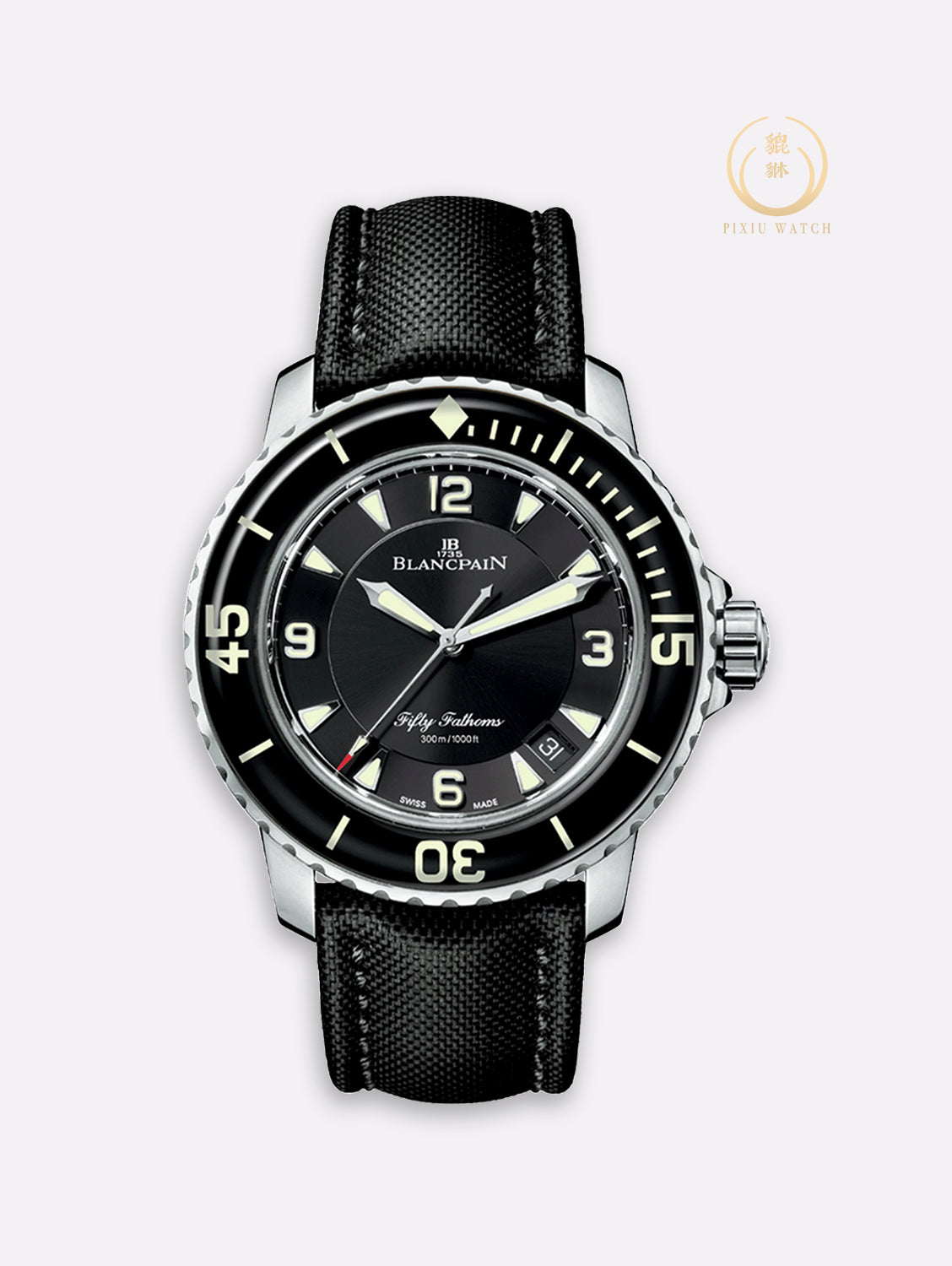 blancpain-fifty-fathoms-5015-black-secondhand-มือสอง