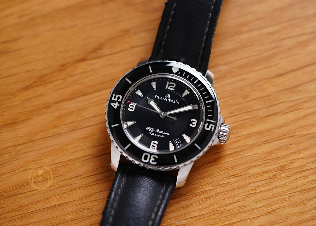 blancpain-fifty-fathoms-5015-black-steel-secondhand-มือสอง_02