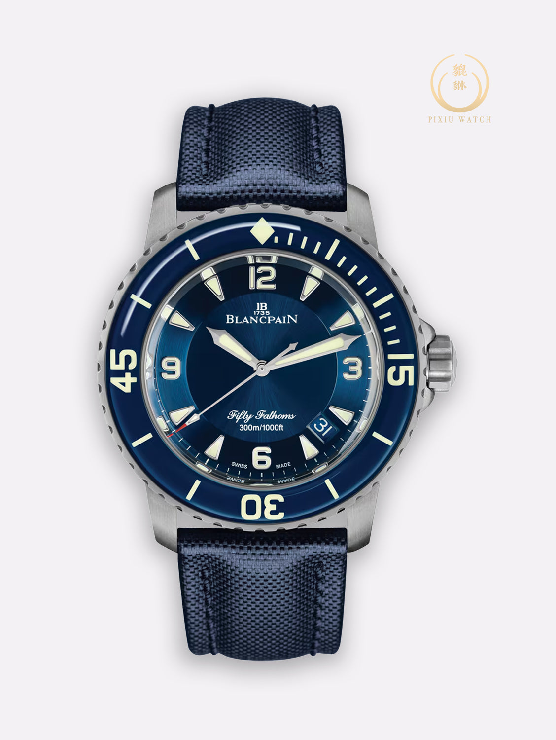 bp-fifty-fathoms-5days-blue-ti-5015-secondhand-มือสอง