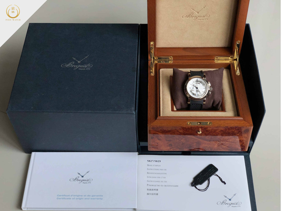 Breguet Marine Chronograph 18K White Gold