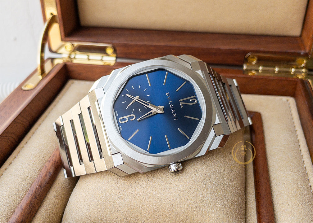 Bvlgari Octo Extra-thin Metallic Blue