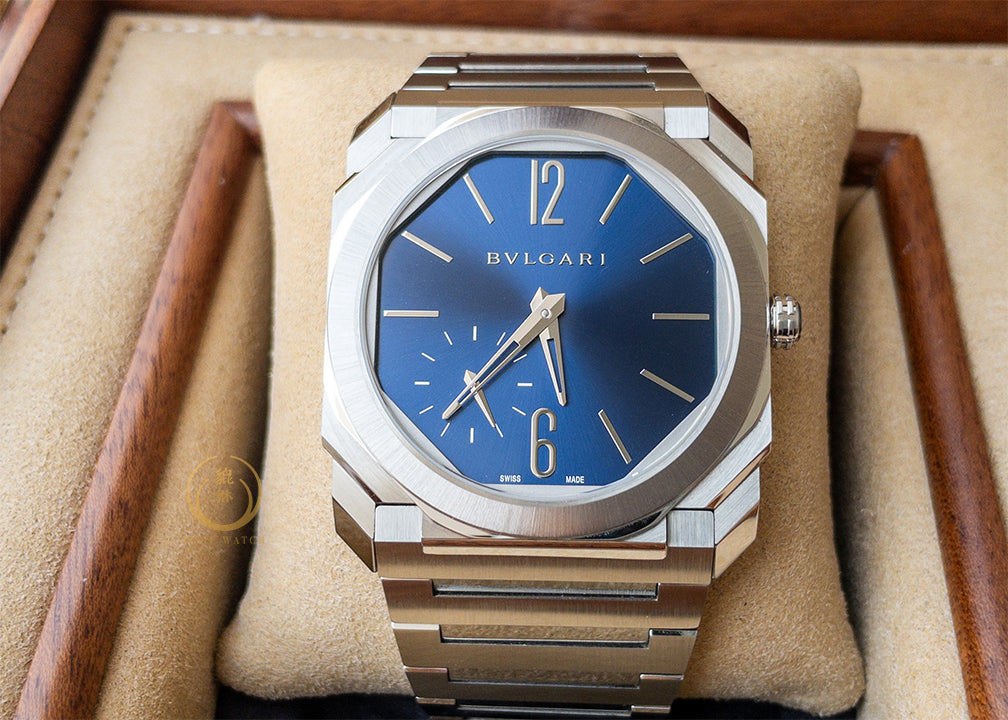 Bvlgari Octo Extra-thin Metallic Blue