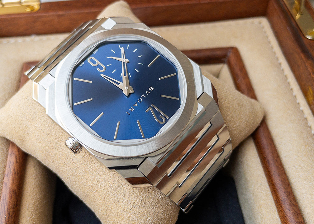 Bvlgari Octo Extra-thin Metallic Blue