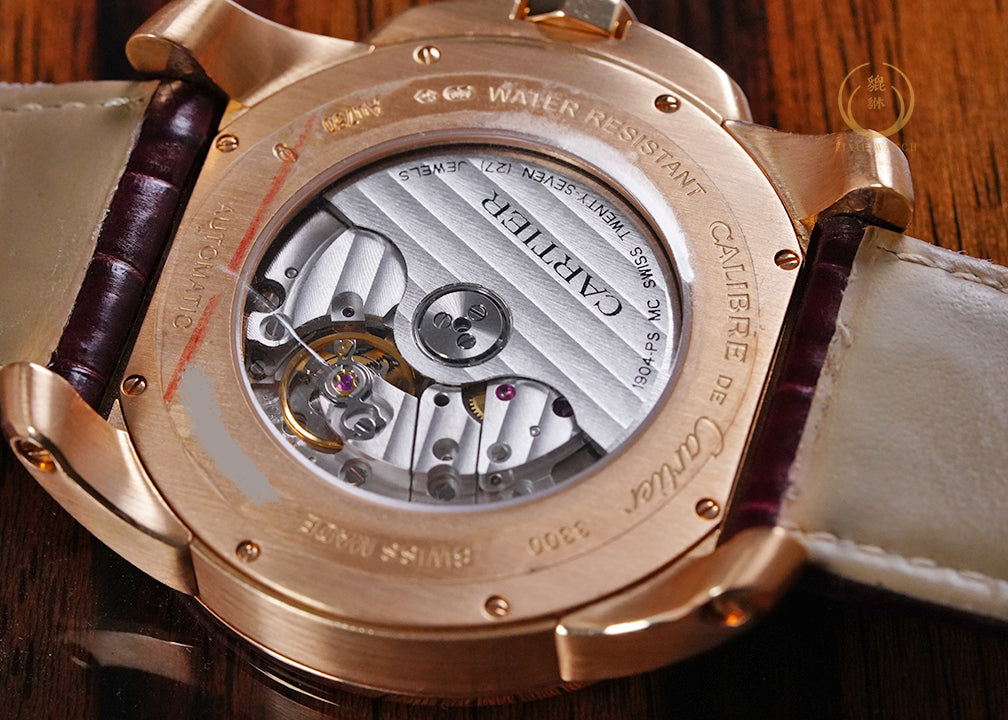 Cartier Calibre Dark Brown Rose Gold