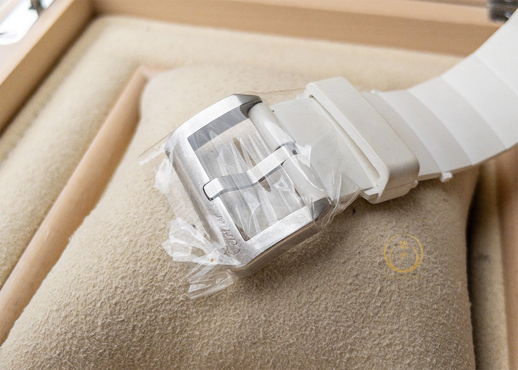 Cartier Santos 2878 White Rubber