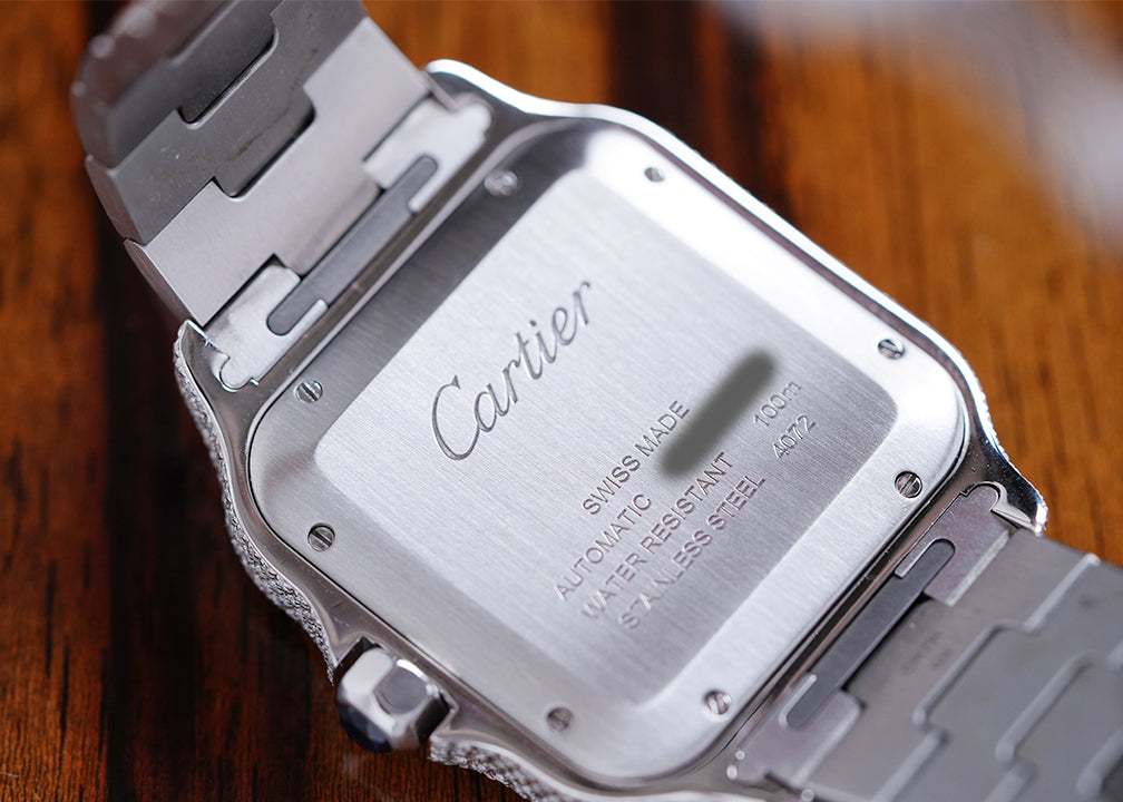 Cartier Santos 4072 Steel After Diamonds