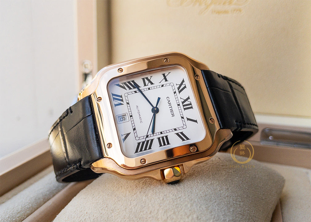 Cartier Santos Large Model Red Gold