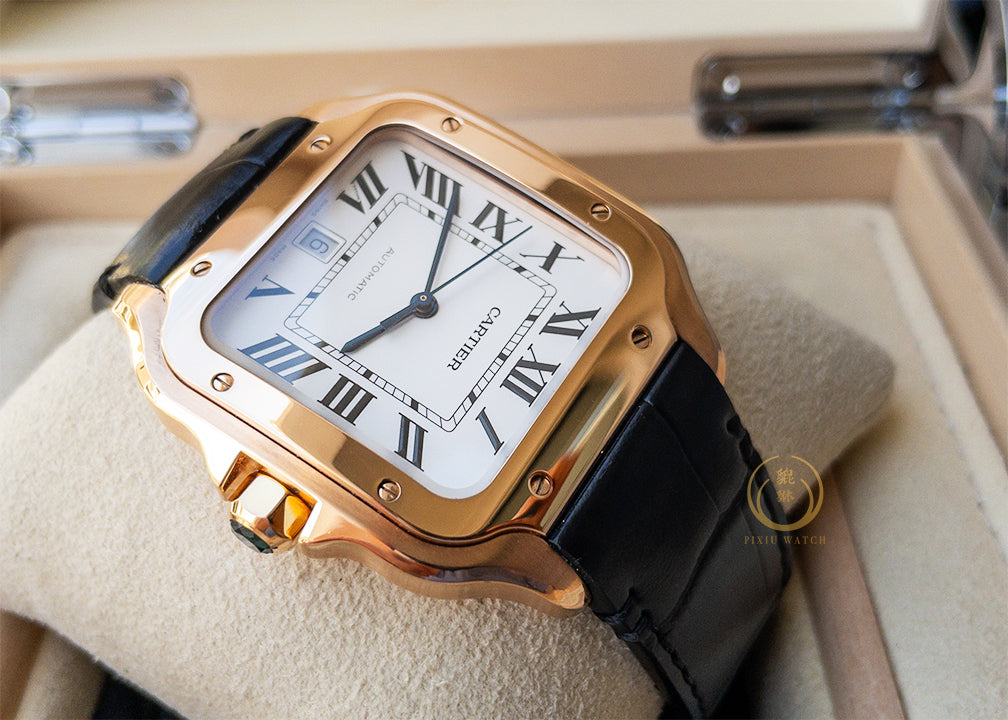 Cartier Santos Large Model Red Gold