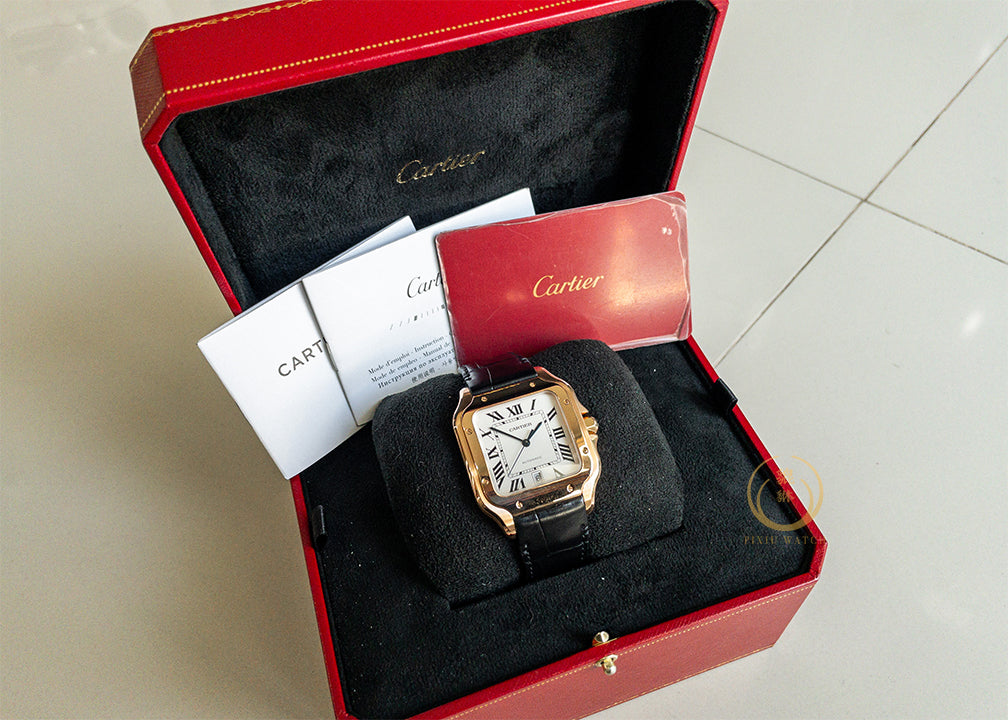Cartier Santos Large Model Red Gold