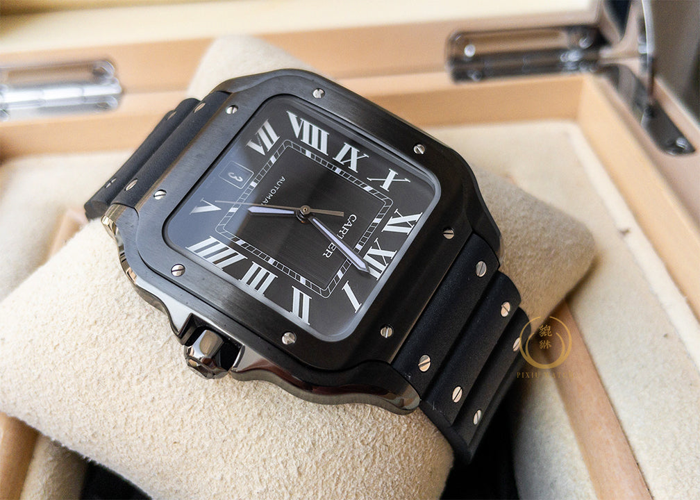 Cartier Santos Black Steel ADLC