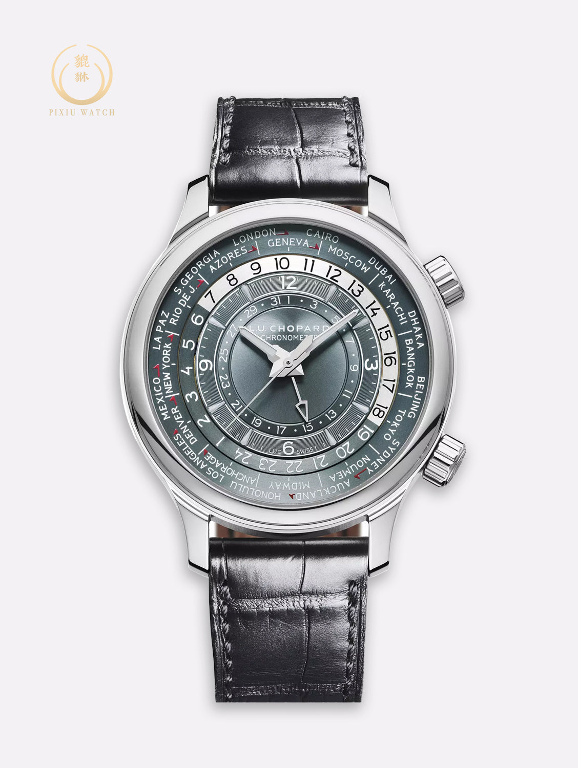 “NOS” Chopard Time Traveler One Platinum