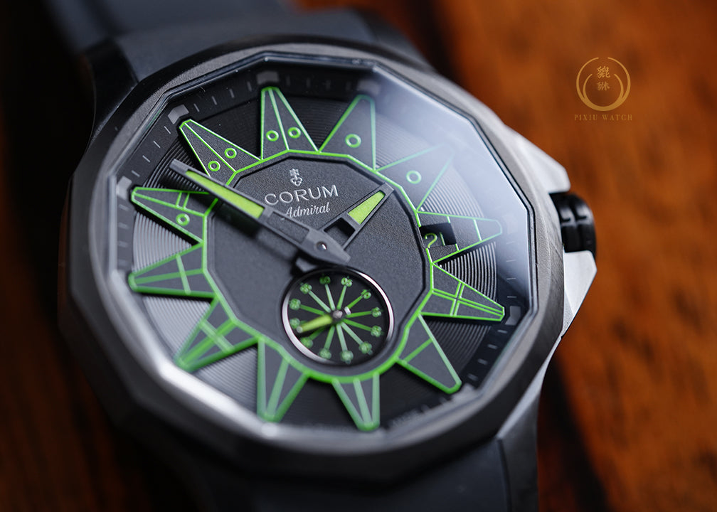“Brand New” Corum Admiral Full Black “Lime Green” Limited