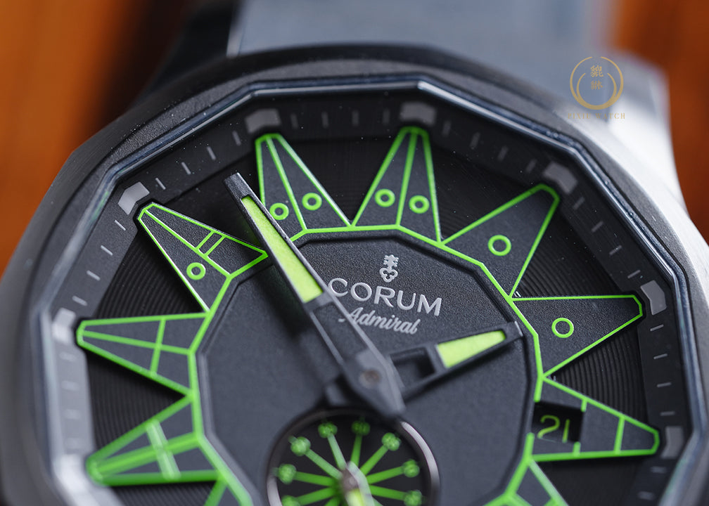 “Brand New” Corum Admiral Full Black “Lime Green” Limited