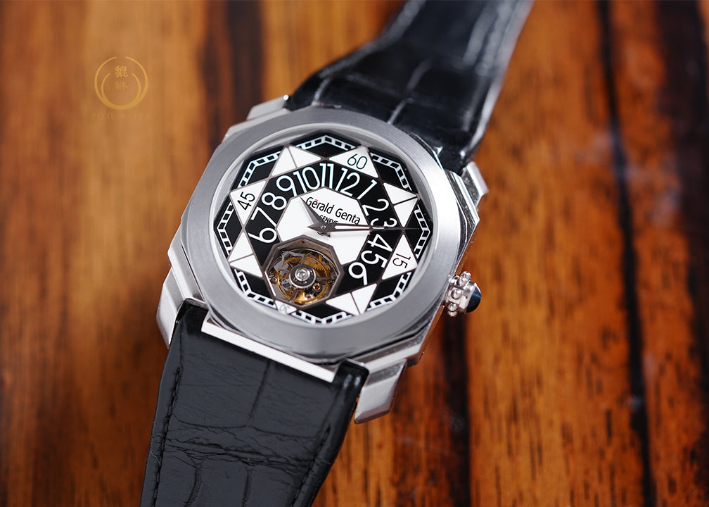 Gerald Genta Tourbillon Retrograde Pt950