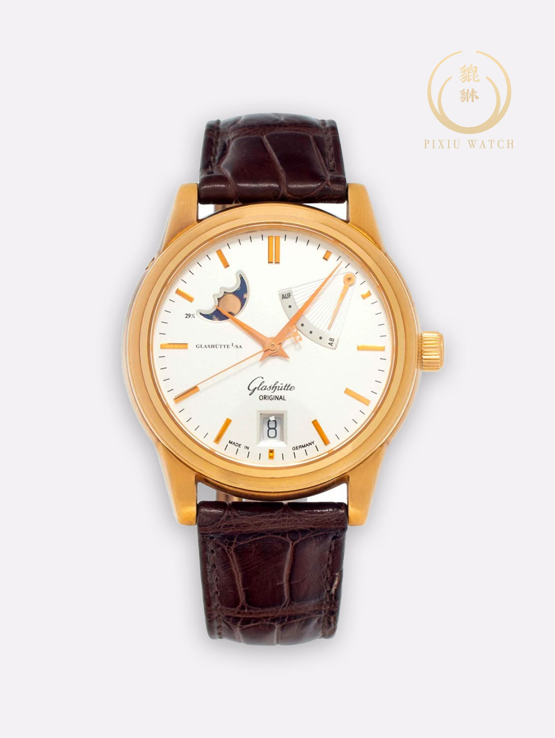 Glashutte Original Senator Moonphase Gold