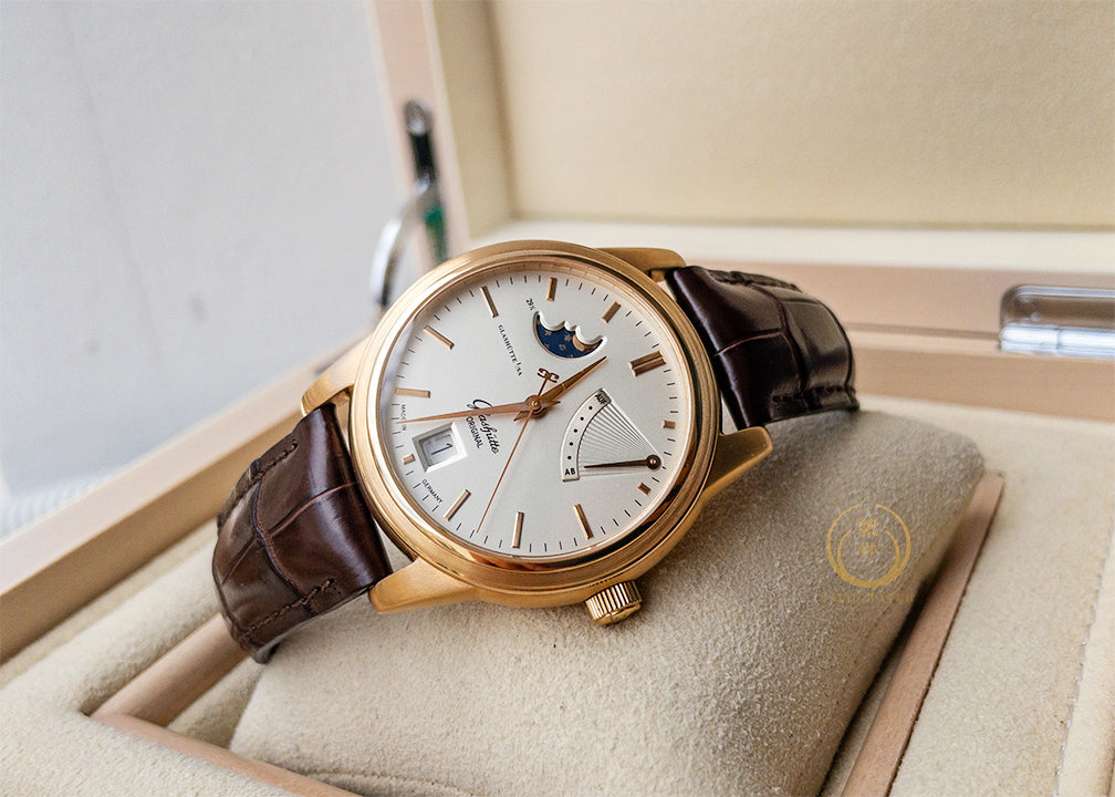 Glashutte Original Senator Moonphase Gold