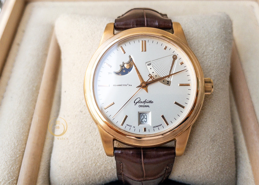 Glashutte Original Senator Moonphase Gold