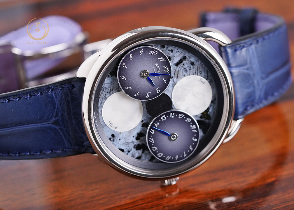 Hermes Arceau De La Lune White Gold