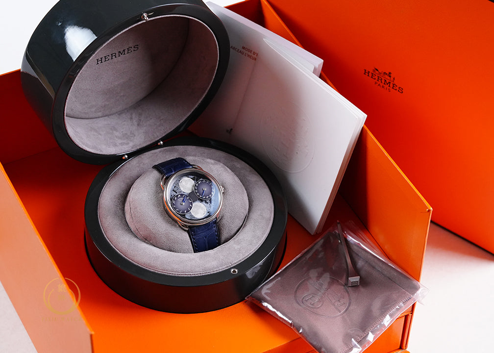 Hermes Arceau De La Lune White Gold