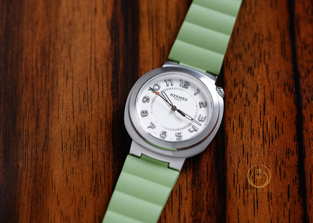 “ของใหม่” Hermes Cut Vert Criquet Strap