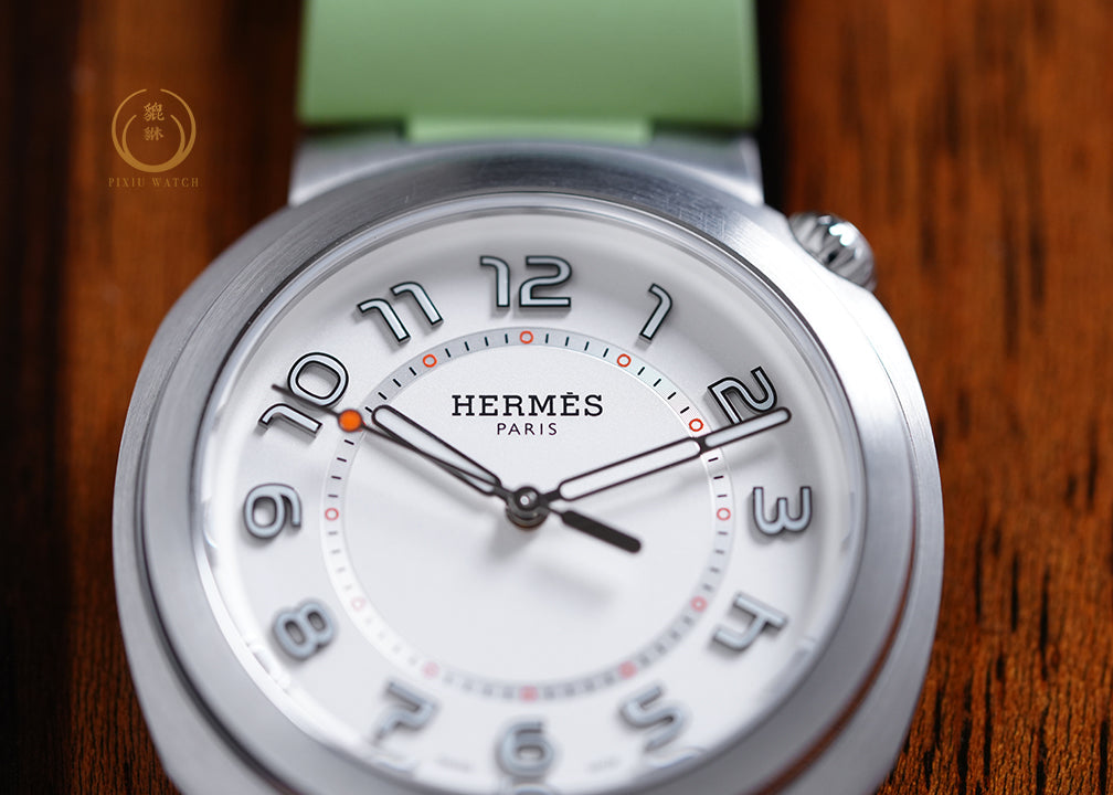 “ของใหม่” Hermes Cut Vert Criquet Strap