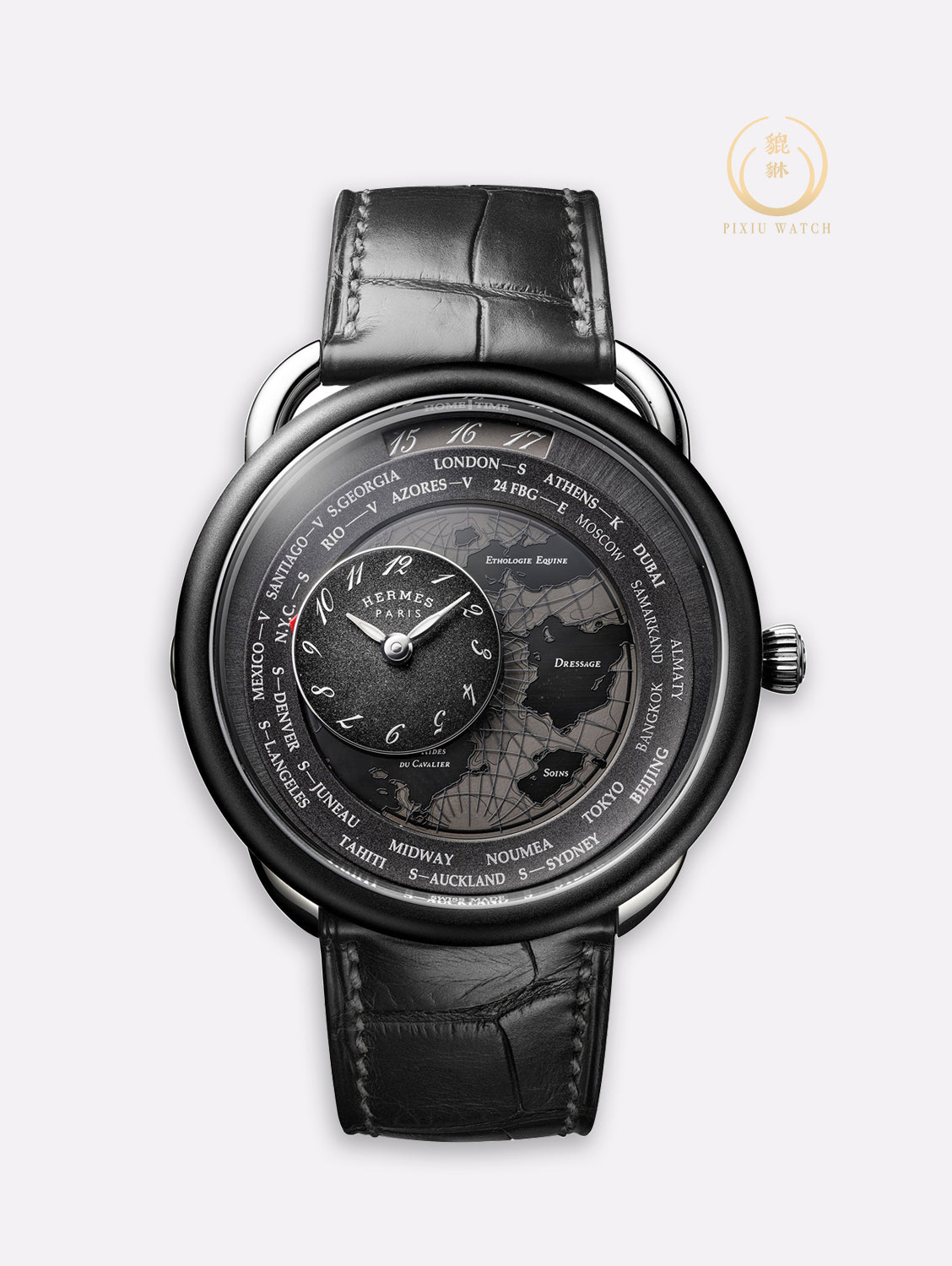 Hermes Le Temps Voyageur Pt/Ti