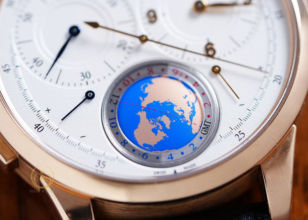 Jaeger Duometre Unique Travel Time Pink Gold