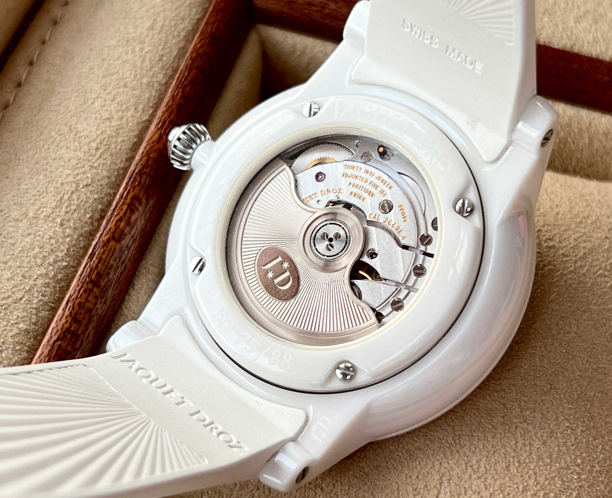 Jaquet Droz Grande Seconde White Ceramic Limited Edition of 88 Pieces.