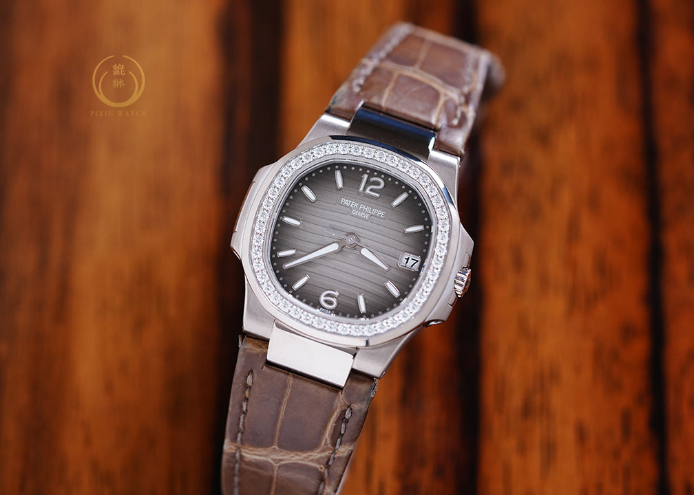 Patek Nautilus Smoke Gray White Gold 7010G-012