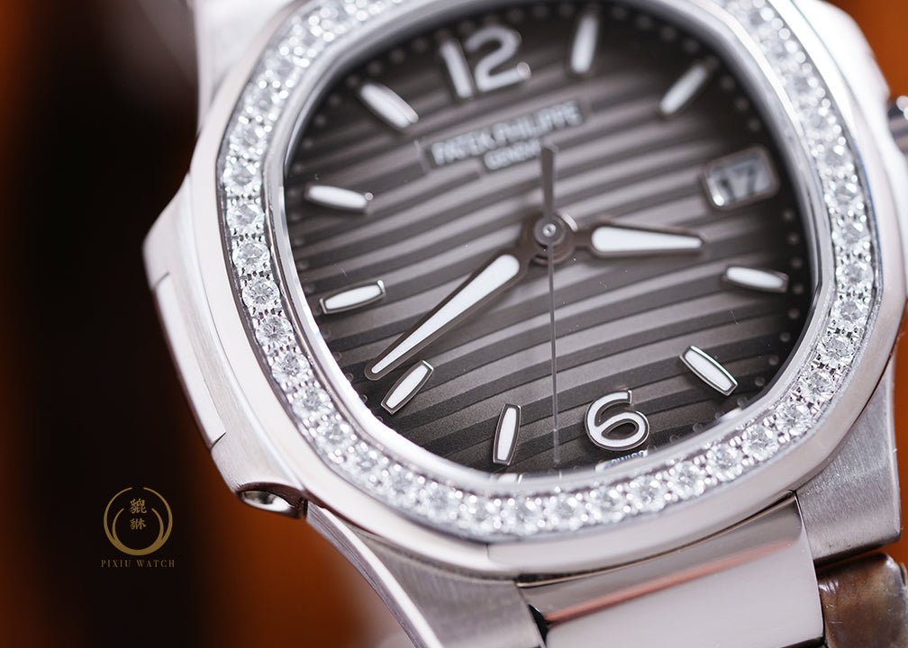 Patek Nautilus Smoke Gray White Gold 7010G-012
