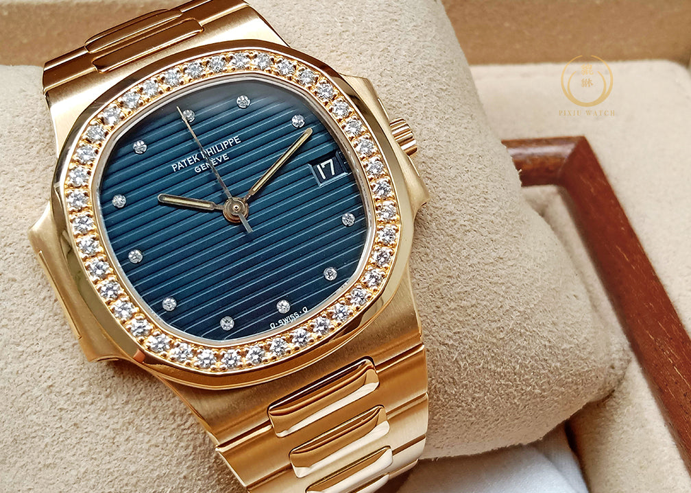 Patek Phillipe 3800/3j Nautilus Full Gold Original Diamond