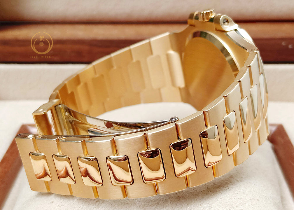 Patek Phillipe 3800/3j Nautilus Full Gold Original Diamond