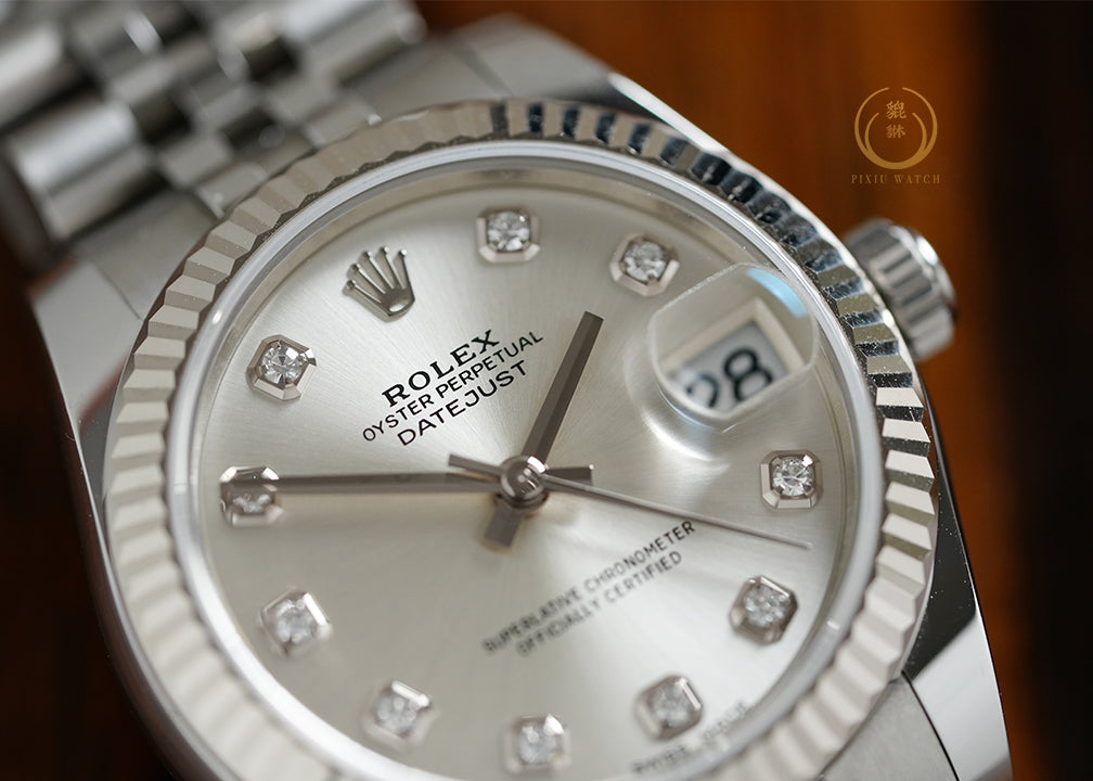 Rolex Datejust 31 White Gold Steel 178274