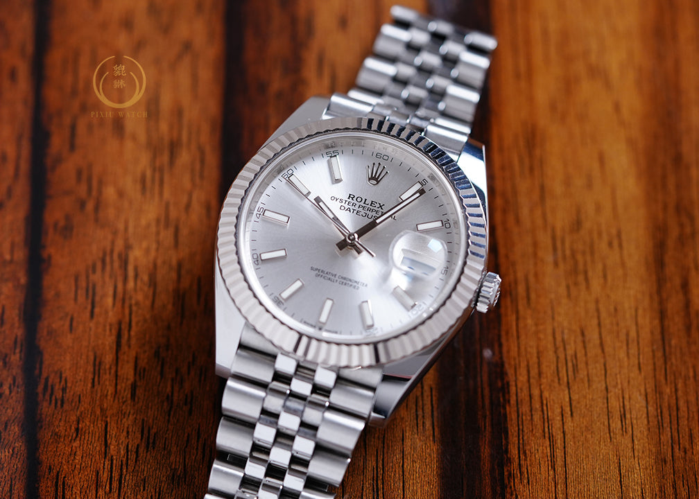 Rolex Datejust 41 White Rolesor Jubilee