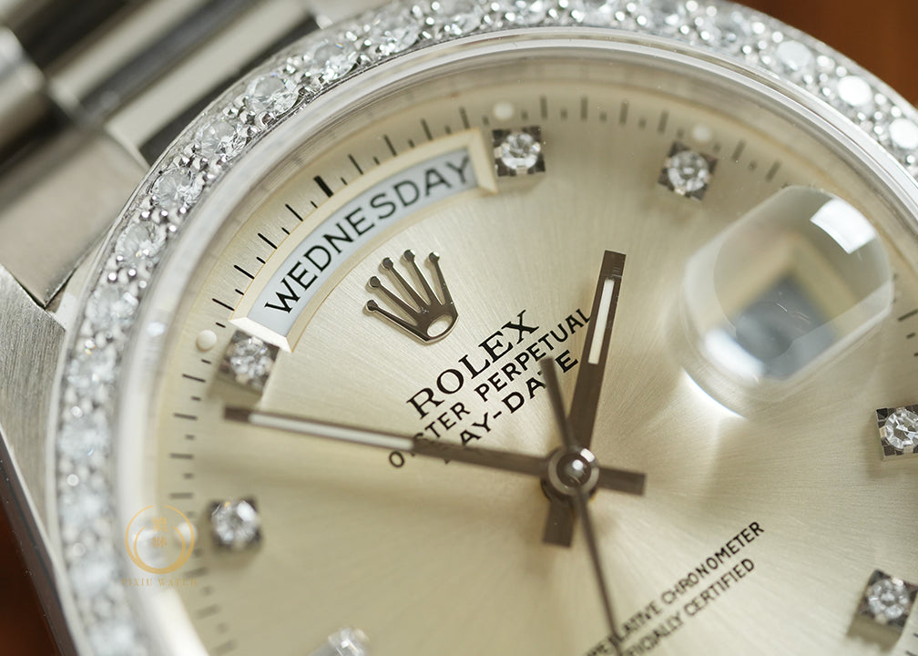 Rolex Day-Date 36 Full White Gold 18349