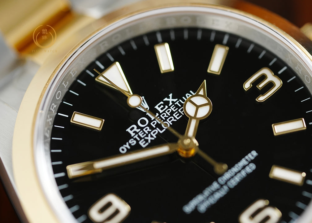 Rolex Explorer 36 Two-tone 124273