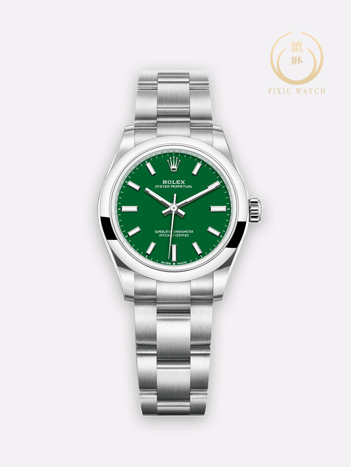 Rolex OP 31 Green Dial Oyster Steel