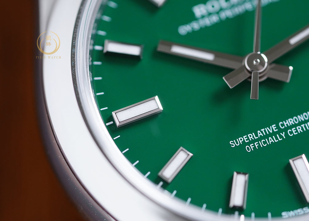 Rolex OP 31 Green Dial Oyster Steel