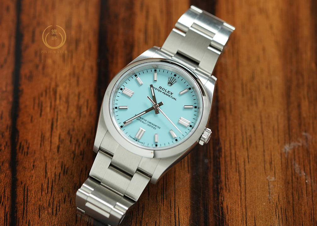 Rolex OP 36 Turquoise Blue 126000