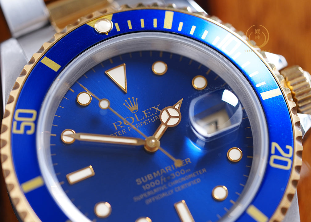 Rolex Sub Date Blue Tritium 16613