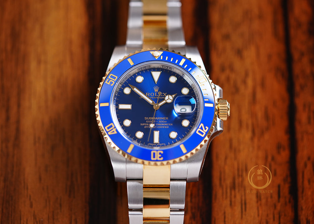rolex-subdate-tt-blue-116613lb-secondhand-มือสอง_01