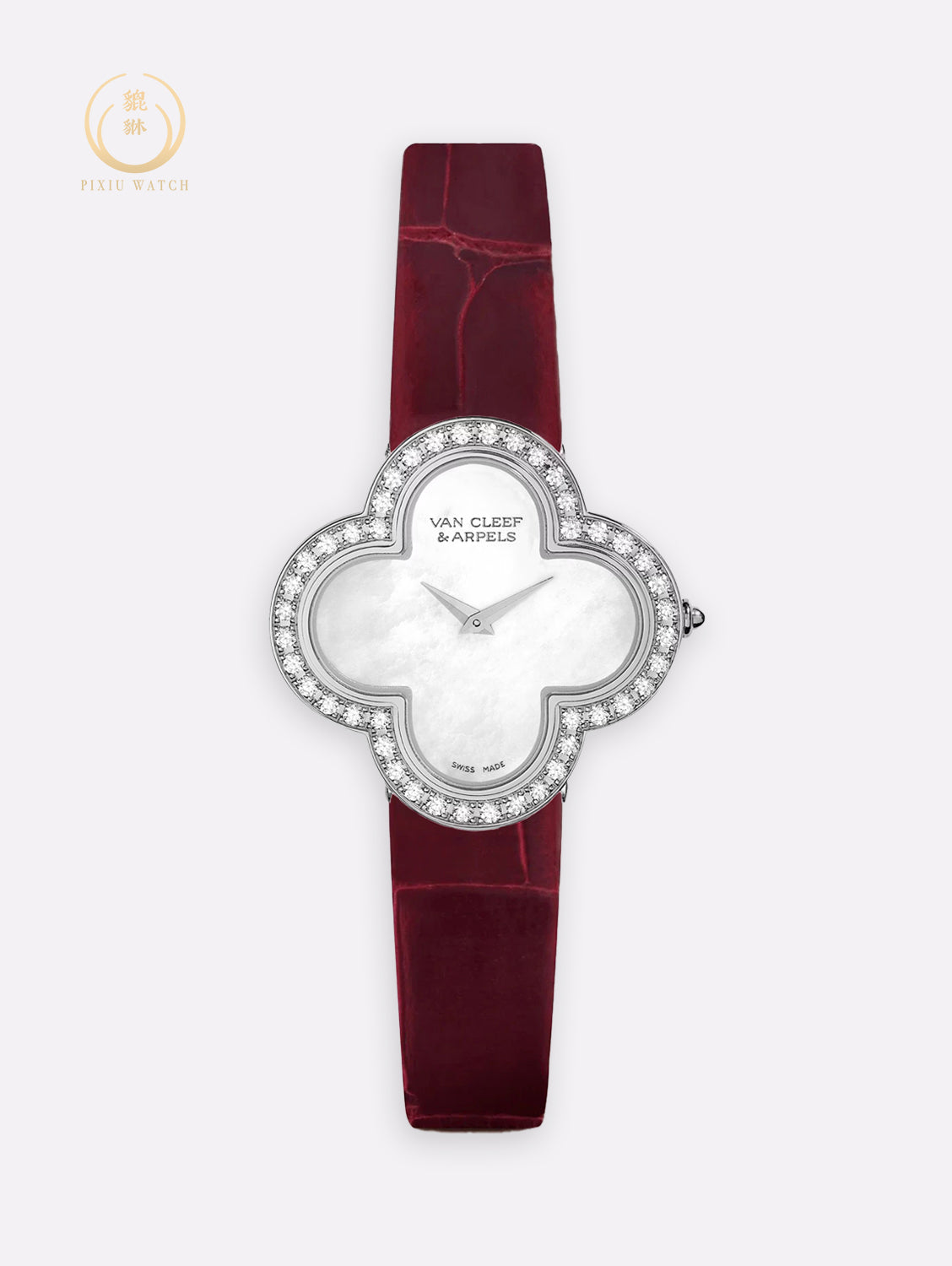 Van Cleef & Arpels Alhambra White Gold Diamonds MOP