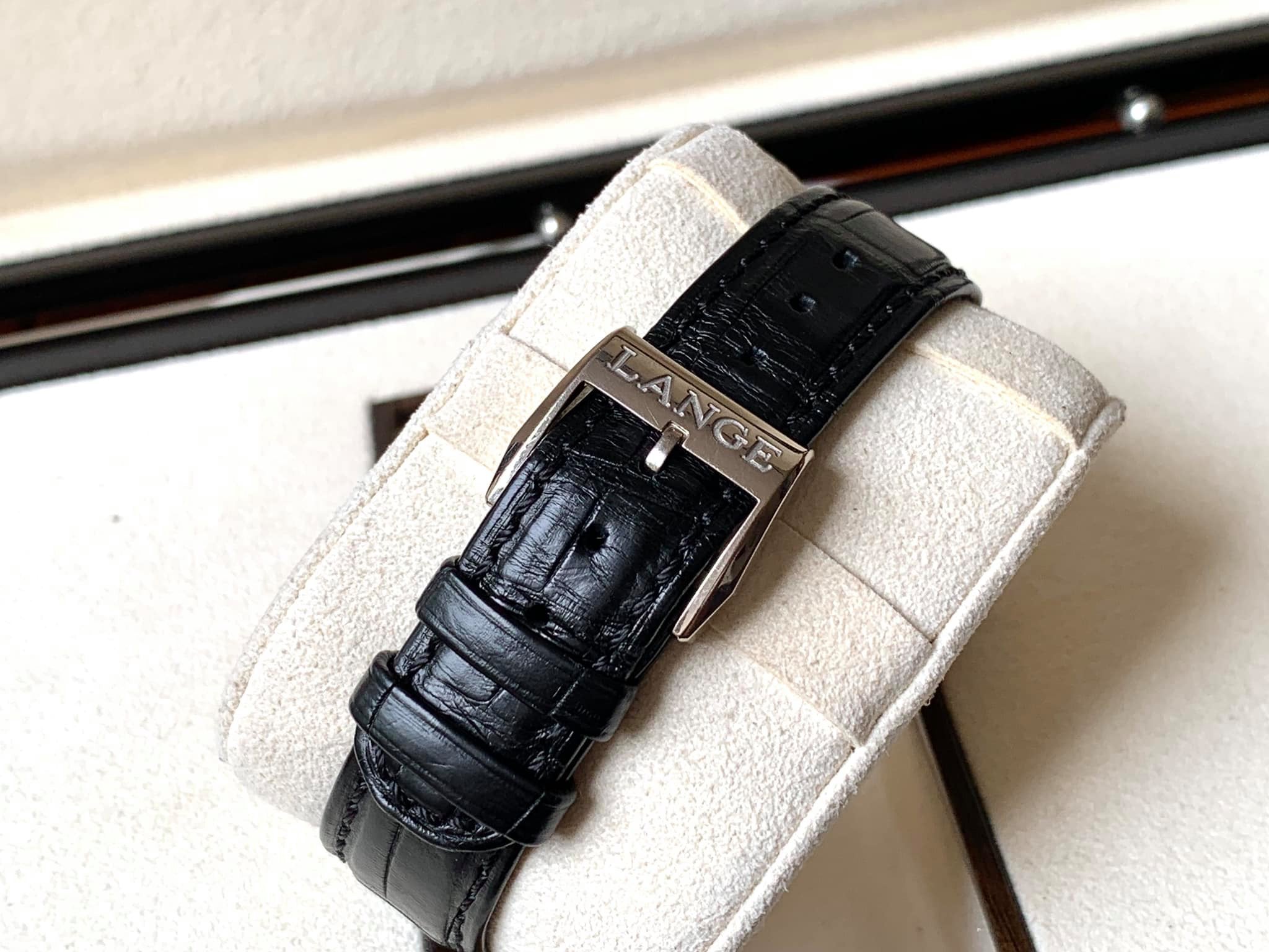 A. Lange & Sohne Saxonia Moonphase White Gold