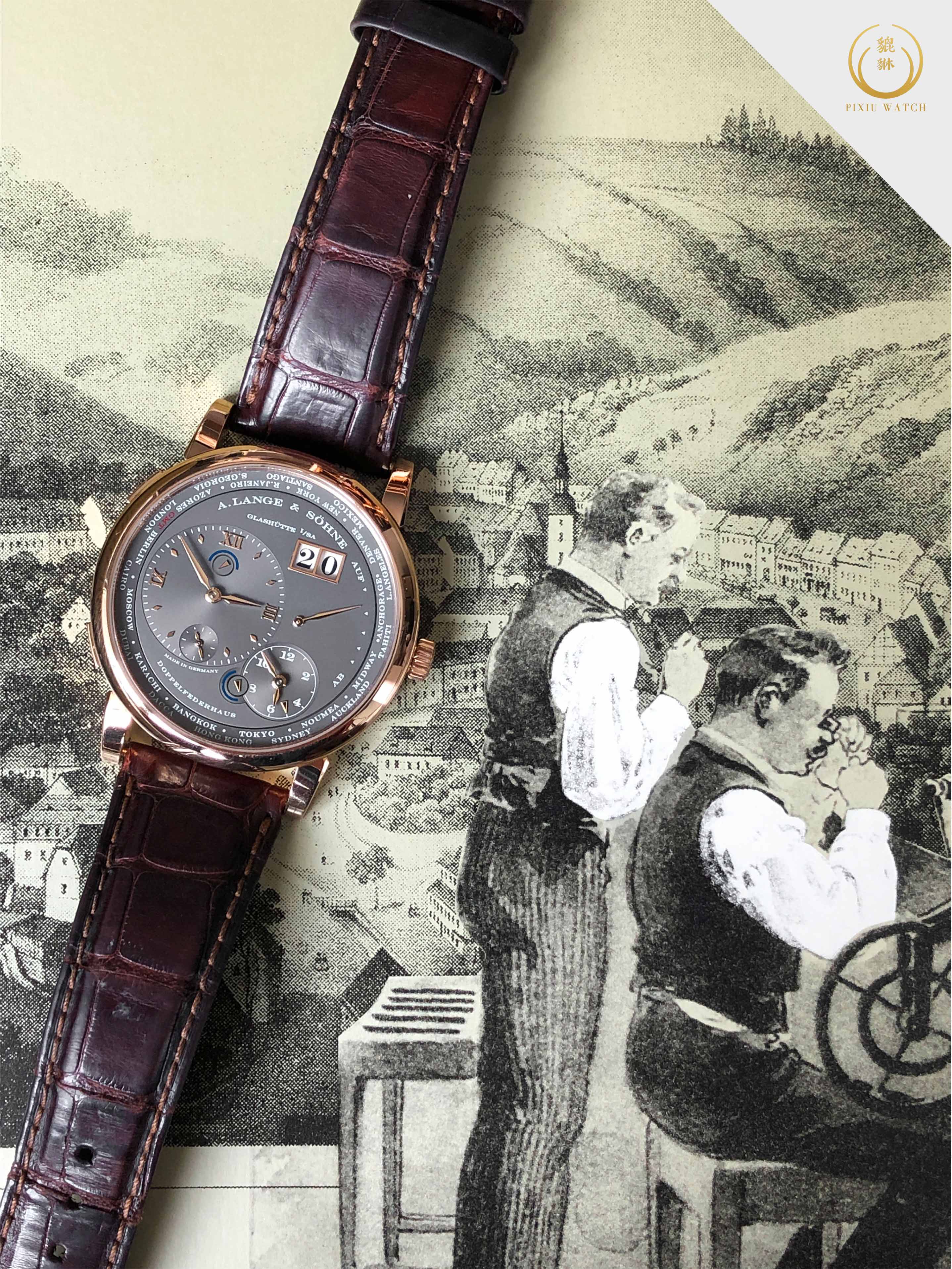 A.Lange & Sohne Lange 1 Time Zone Rose Gold
