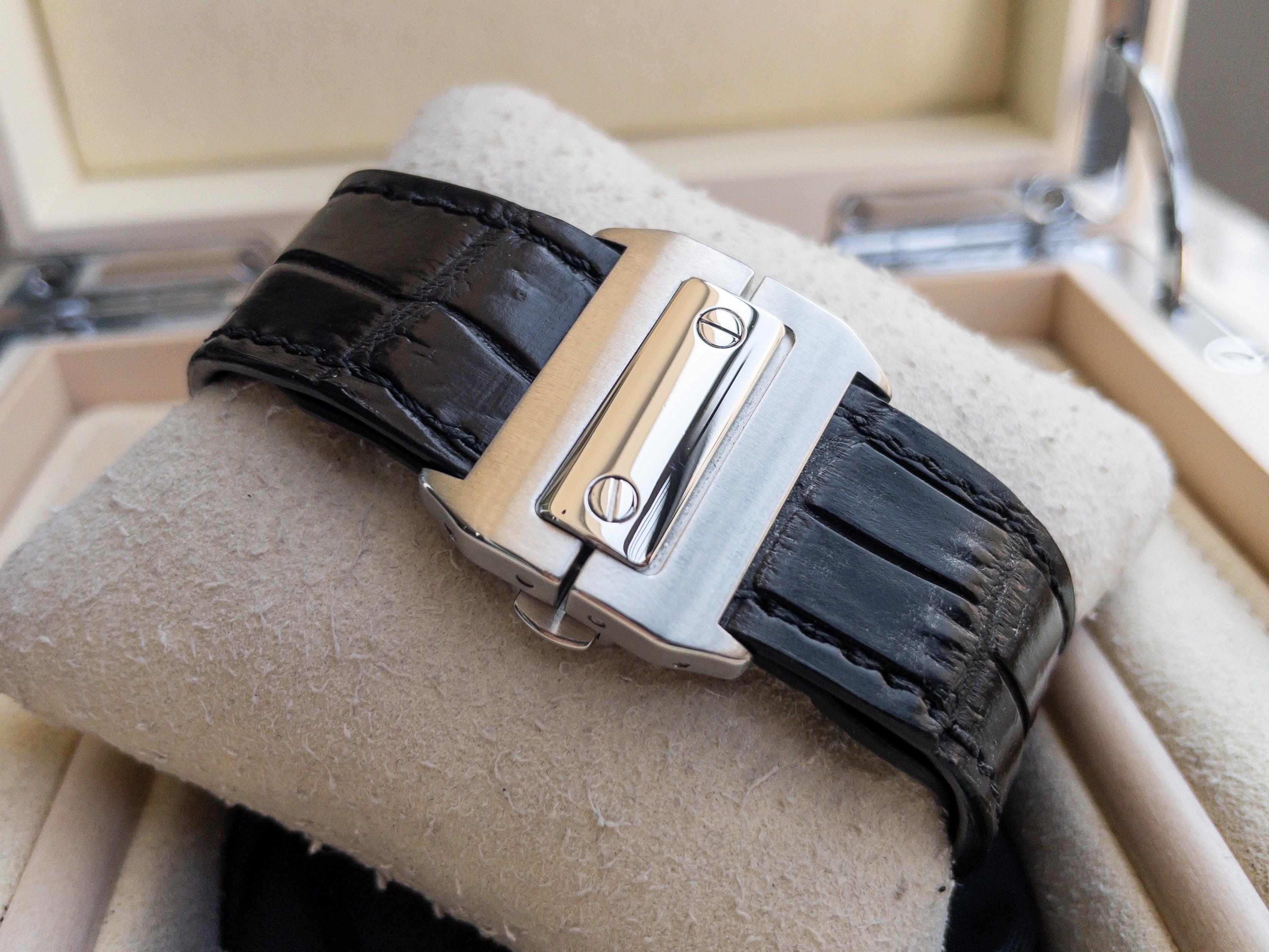 Cartier Santos 100 XL 2656 Steel White Dial