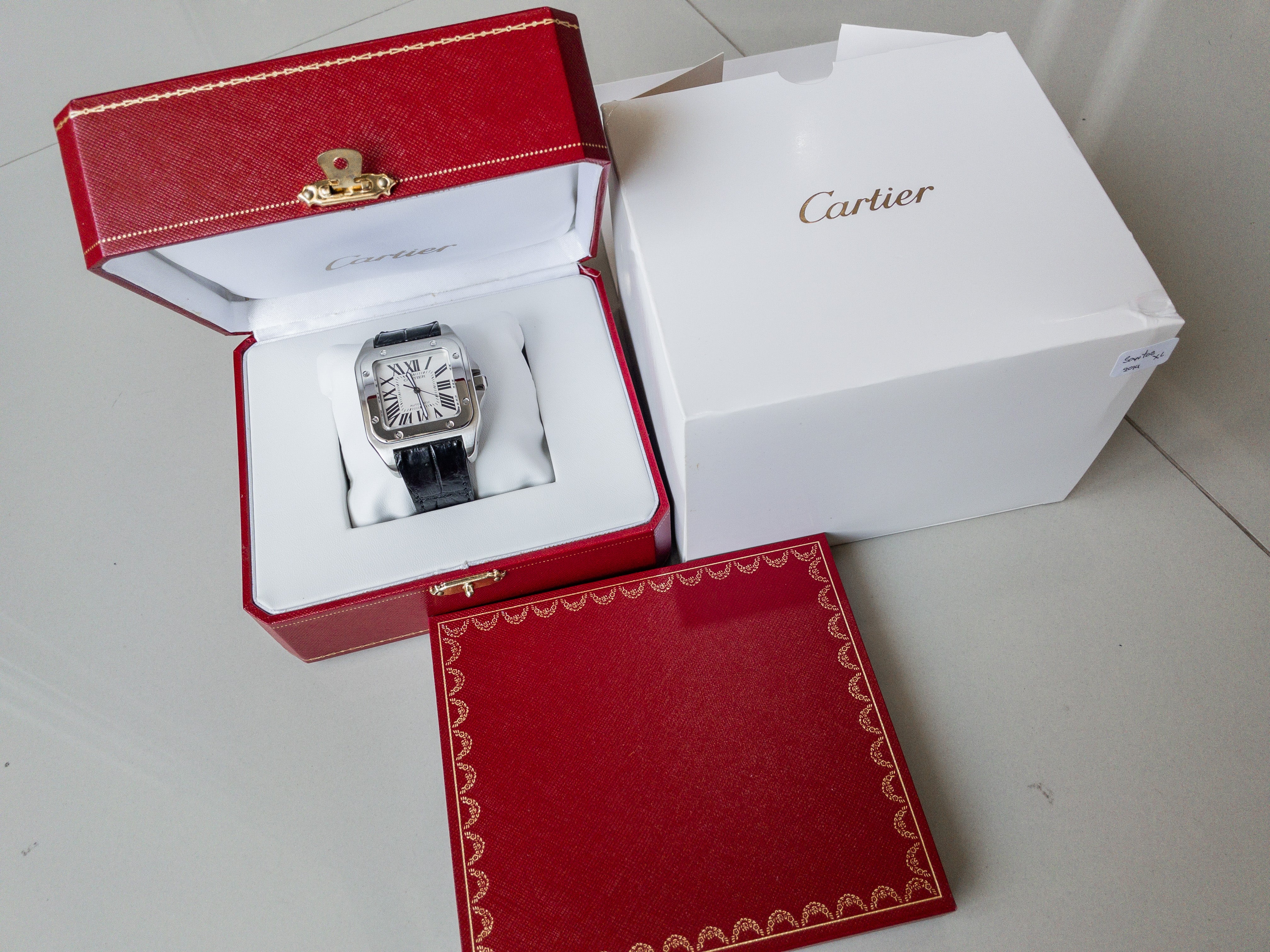 Cartier Santos 100 XL 2656 Steel White Dial
